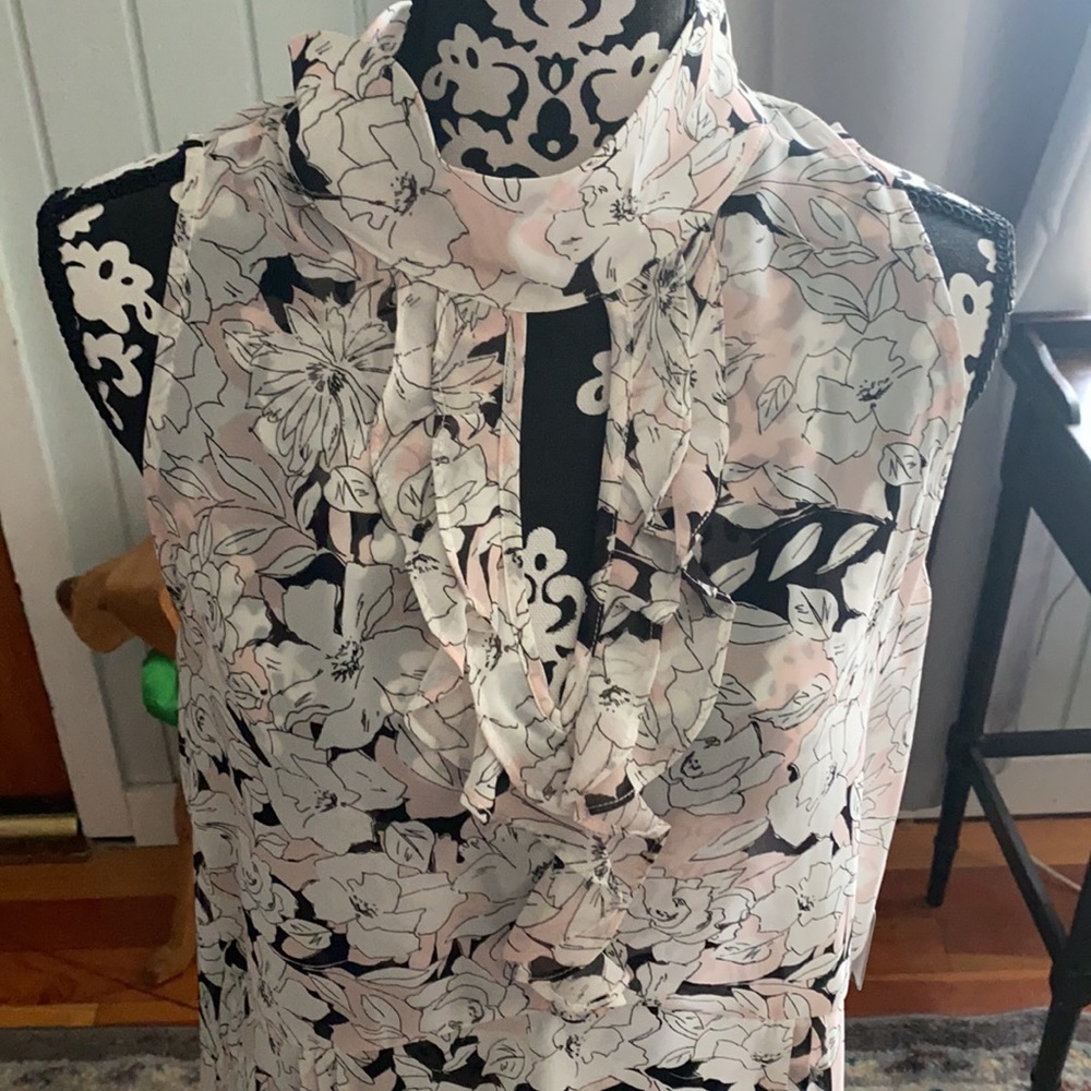 Laundry by Shelli Segal sleeveless blouse sz 12